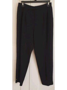 MICHAEL KORS BLACK PULL ON ANKLE LENGTH PANTS MEDIUM